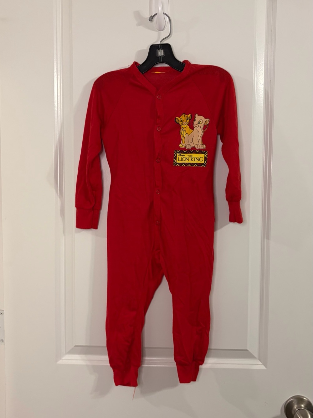 Vintage 90s Lion King One Piece Pajamas Simba Nala Size 12 Months? READ